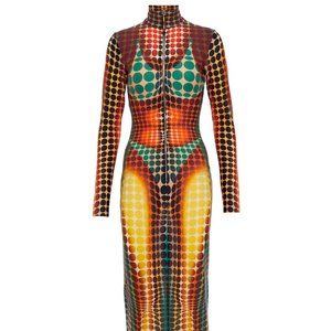 Iconic Jean Paul Gaultier Cyber Dots Dress LIKE NEW